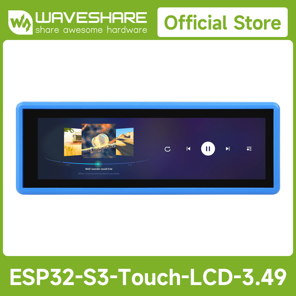 Doit Esp32 - Waveshare ESP32-S3 Hochleistungs-Entwicklungsboard mit kapazitivem 3,49-Zoll-IPS-Touchdisplay