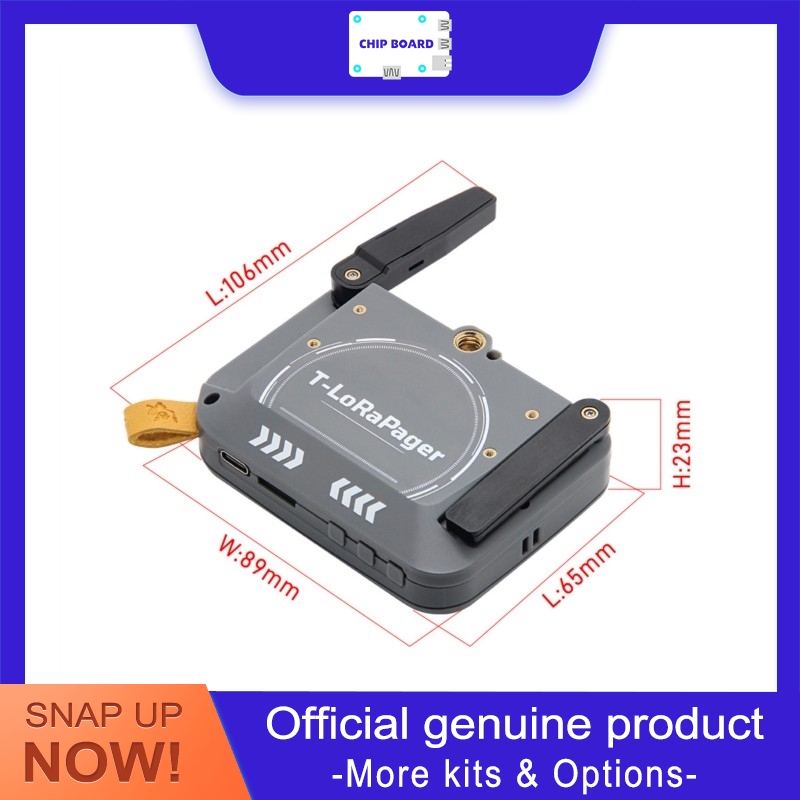 Lolin S3 - LILYGO T-LoRa Pager Handkommunikationsgerät mit ESP32-S3,