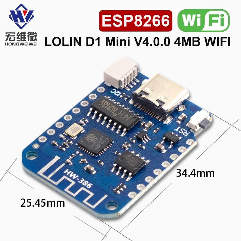 WEMOS D1 Mini V4.0.0 TYPE-C US – Nodemcuv2 Bewertung und Preis