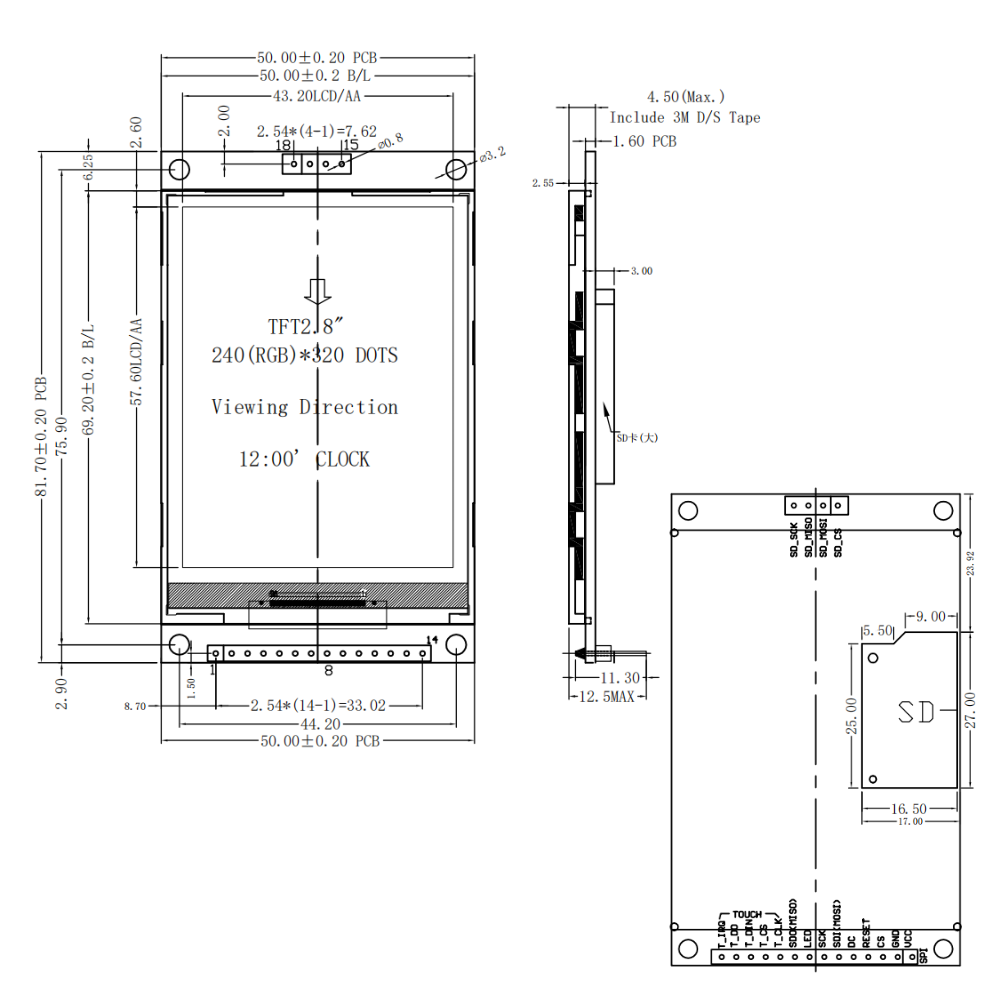 2,8 Zoll TFT LCD Display Modul – Esp32 S3 Devkitc 1 Bewertung und Preis