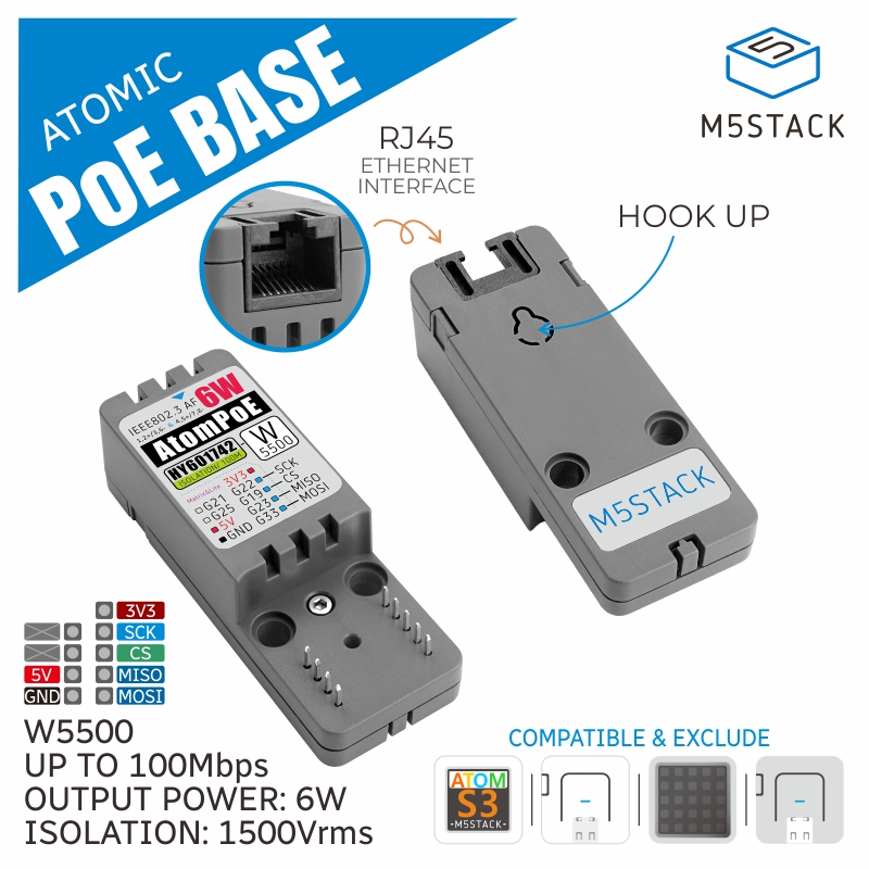 M5Stack Offizielle ATOMIC PoE  – M5Stack Bewertung und Preis
