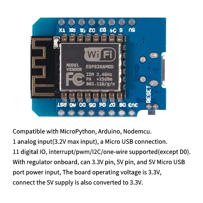 10 Stück WeMos D1 Mini Pro V3. – D1 Mini Pro Bewertung und Preis