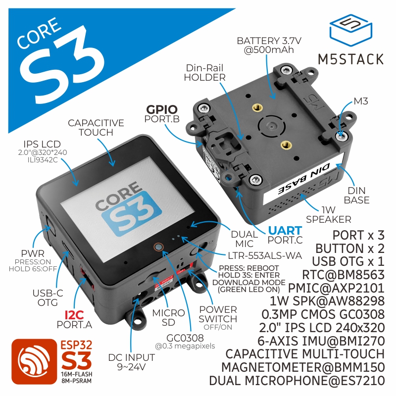 M5Stack Offizieller ESP32-S3 2 – M5Stack Core2 Bewertung und Preis